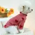 Pijama elástico com gola alta, roupas para animais, pijama rosa fino - Seu Little Pet