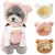 Chapéu de pelúcia para pet cosplay traje confortável, macio, curto, quente - comprar online