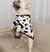 Camisola Haki de veludo quente para cães, roupa para cães, conjunto hanbok na internet