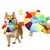 Brinquedos interativos bola com abas, bolas de mastigar, Cão
