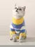Camisola de malha para cães e gatos pequenos, roupas quentes macias