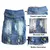 Imagem do Jaqueta jeans retro designer para cães pequenos, roupa universal