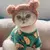 Chapéu de pelúcia para pet cosplay traje confortável, macio, curto, quente