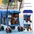 Carrinho multifuncional para cães de médio e grande porte - Seu Little Pet