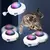 Brinquedo do gato inteligente teaser ufo pet turntable captura treinamento