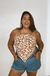 Blusa Assimétrica Animal Print - comprar online
