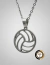 Colar Volley10 Aço Inox Com Pingente Bola Vôlei