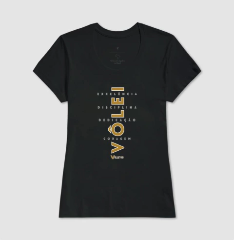 CAMISETA BABY LOOK - EXCELÊNCIA DISCIPLINA CORAGEM DEDICAÇÃO - comprar online