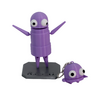 Figura articulada morada claro de R.E.P.O. con llavero de decoración en forma de personaje.