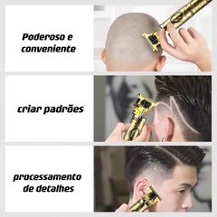 Máquina de cortar cabelo e barba recarregável sem fio designer aleatório