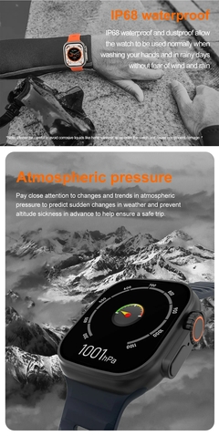 T800 Ultra Smart Watch para homens e mulheres, Bluetooth Call, BT Music Games, S - banca_veiastores