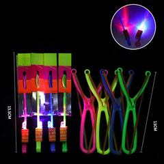 Incrível LED Light Toy Arrow para festa ao ar livre, Catapulta de borracha, Bri - banca_veiastores