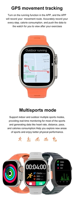 Imagem do T800 Ultra Smart Watch para homens e mulheres, Bluetooth Call, BT Music Games, S