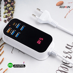 Carregador USB Múltiplo PD 30W Tipo C Carregador Rápido Carregadores de Parede - loja online