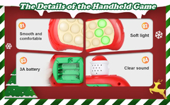 Pop Light Fidget Game for Kids, Quick Push Bubble Game, Brinquedos Handheld Hand - loja online