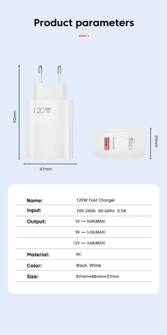 Imagem do Carregamento Rápido USB Tipo C Cabo, Carregador de Celular, Carga Rápida, iPho