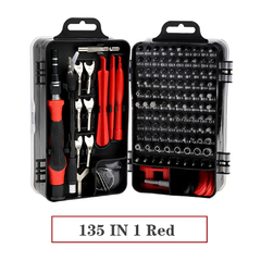Multi-Function Precision Chave De Fenda Set, Parafuso Bit Set, telefone móvel, dispositivo de reparo do PC, ferramentas manuais, Torx, Hex, 135 em 1, Novo