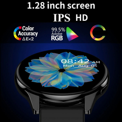 Smartwatch estilo Huawei para homens e mulheres, Smartwatch redondo completo, Bl - comprar online