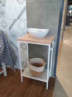 VANITORY MET 50CM X 34CM H:84CM C/TAPA MADERA - comprar online