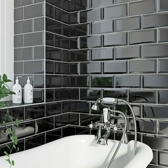 MISIONES BEVELED SUBWAY BLACK C2055 15x7.5 x M2 (1 MXC) - comprar online