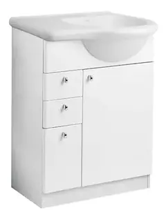 CONJUNTO Y6I3H B LAV.60CM 3 AG/MUEBLE BCO LAQ C/CAJ