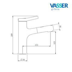 VASSER ECLAT 33/1012.NG MON LAVATORIO NEGRA - Corralón De Francesco