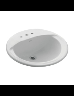 LAVATORIO LO8F ELEA OVAL 3 AGUJEROS BLANCO