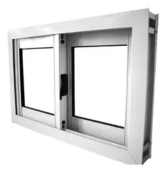 VENT ALU BCO STD V/E S/G CORR. 80X40 C/ VIDRIO - comprar online