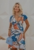 Vestido Curto com Mangas e Decote Profundo Maria - comprar online