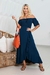 Vestido Longo Babado Queen na internet