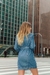 Parka Oversized Jeans Escuro - loja online