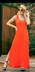 Vestido Longo Regata e Fenda Lateral