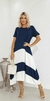 Vestido Midi Bicolor Afrodite