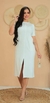 Vestido Midi Fenda Frontal