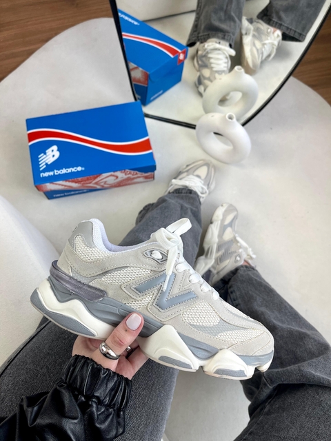 Tênis New Balance 9060 Branco e Cinza
