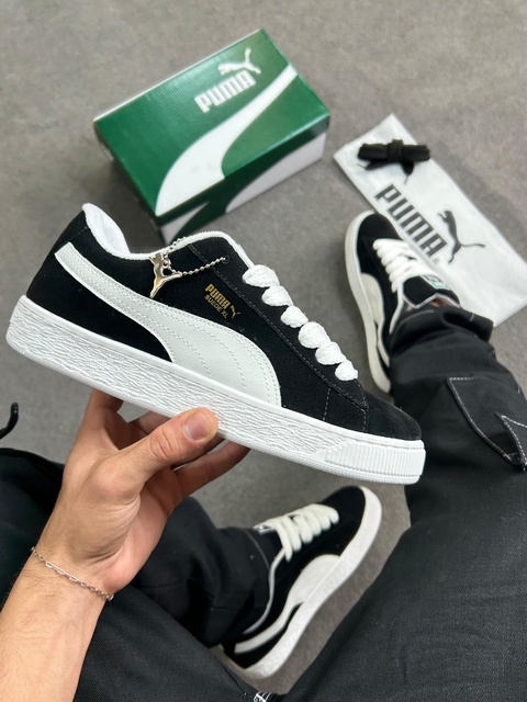 Tênis Puma Suede XL Preto e Branco