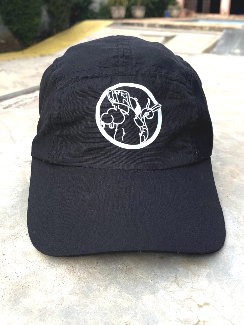 Boné qts crew modelo rato / cores: preto - azul