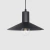 COLGANTE RENNES N°1 1 LUZ (E27) NEGRO TEXTURADO - comprar online
