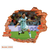 Vinilo decorativo infantil Pared Rota 3D Fútbol Messi