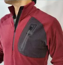 Buzo Athuel Trevo Micro Polar 100 Medio Cierre Hombre - comprar online