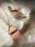 Brinco Oval Quartzo Rosa - comprar online