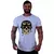 Camiseta Masculina Conceito Caveira Militar Musculação Casual na internet