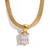 Colar Corrente com Pingente Zircônia Banhado a Ouro 18K - comprar online