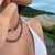 Colar Choker Elo+Retângulo Summer Banhado a Prata - loja online