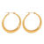 Brinco Argola clássica Fashion Girl Banhado a Ouro 18K