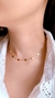 COLAR CHOCKER COM CHAPINHA DE CORAÇÕES