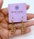 BRINCOS DE FOLHAS COM ZIRCONIAS - comprar online