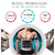 Estimulador muscular EMS recarregável, Massagem Terapêutica Elétrica de Corpo