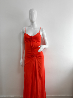 Vestido longo laranja - comprar online
