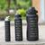 Imagem do Kit 3 Garrafa de Água Squeeze Motivacional Com Adesivos 300ml+900ml+2000ml